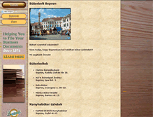 Tablet Screenshot of butorsopron.telebutor.hu