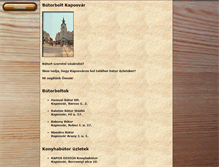 Tablet Screenshot of butorkaposvar.telebutor.hu